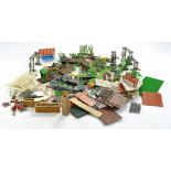 An interesting group of Britains Plastic Miniature Garden comprising many issues from the series,