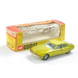 Corgi No. 284 Citroen SM. Lime Green. Fair with paint loss in fair box.