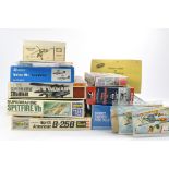 Thirteen Plastic Model Kits, including boxed and bagged issues from Airfix, Hasegawa, LDM (White