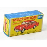 Matchbox Superfast No. 67a Volkswagen 1600TL Box Only. Excellent F1 red script box.