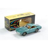 Polistil No. 504 Ferrari 250GT Berlinetta. Metallic Aqua with tan interior. Excellent, no obvious