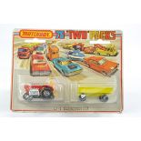 Matchbox Superfast Twin Pack comprising No. TP-7 Emergency Set comprising 25b Mod Tractor in Red,