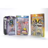 Mattel, Skybolt and Toy Biz Action figures comprising Marvel Legends, Justice League and Jazz from