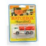 Matchbox Superfast No. 58a DAF Girder Truck. White and Red, Girders on sprue. Excellent on very good