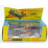 Corgi No. 266 Chitty Bang Bang. Secured in box, complete with figures, no obvious sign of fault with