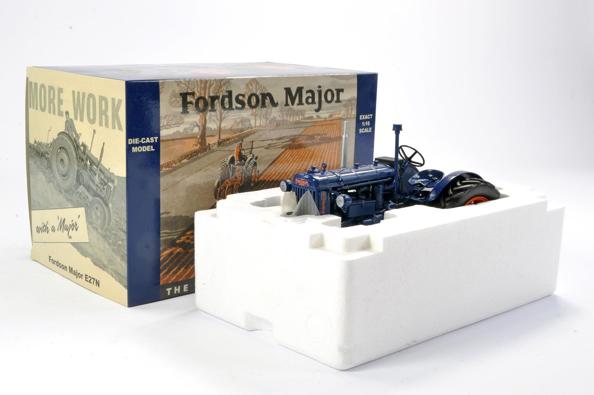 Universal Hobbies 1/16 Farm issue comprising Fordson Major E27N Tractor, Broadacre Models Version.