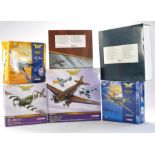 Corgi Diecast Model Aircraft comprising Hawker Hunter, Submarine Spitfire, Douglas C47 and Hawker