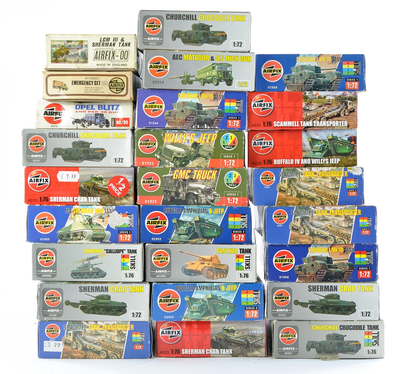 Plastic Model Kits comprising Twenty Six Aircraft and Military Vehicle issues mostly from Airfix.