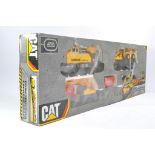 CAT Construction Express Model Railway Train Set. Looks to be unused, box a little grubby.