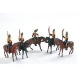 Britains Set No. 23 The 5th Lancers, 1894 version. Generally very good to excellent. Scarce to