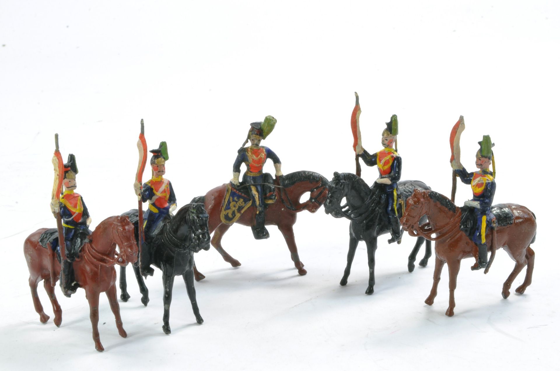 Britains Set No. 23 The 5th Lancers, 1894 version. Generally very good to excellent. Scarce to