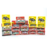 An assortment of Matchbox Super Stars plus other Racing Champions Nascar issues, sixteen in total