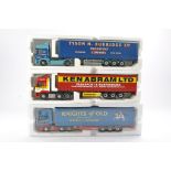 Corgi Trio of Diecast Model Truck issues, mostly all displayed so minor cosmetic wear expected. Fair