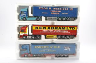 Corgi Trio of Diecast Model Truck issues, mostly all displayed so minor cosmetic wear expected. Fair