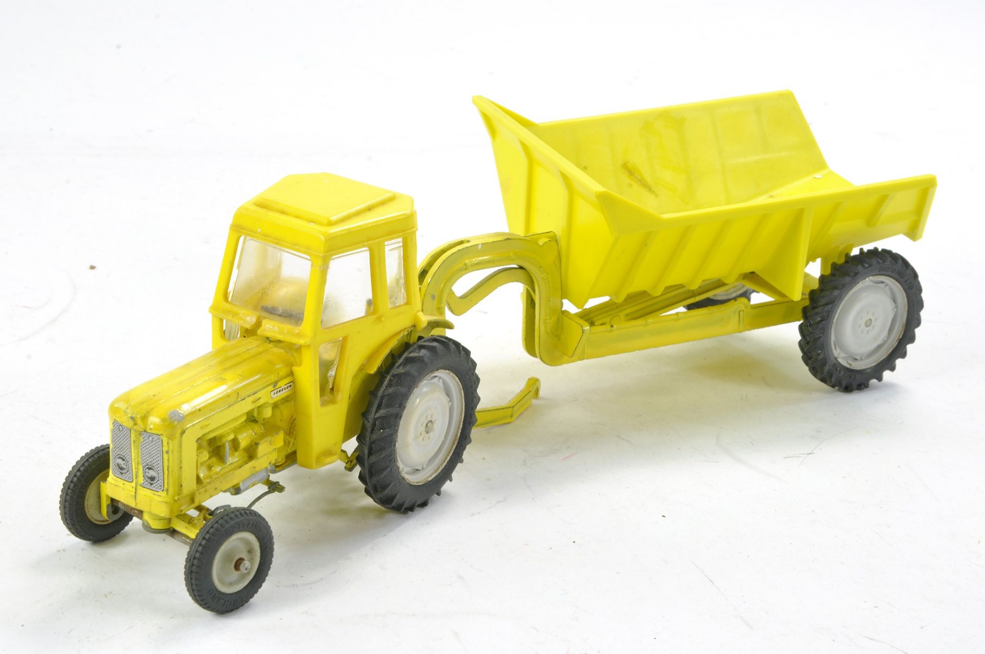Britains No. 9630 Fordson Super Major Industrial (in Yellow) Tractor with Shawnee Poole Dump