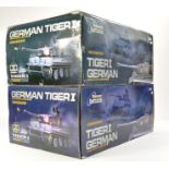 Heng / SQS 1/16 Radio Control Battle Tanks comprising German Tiger Tank Duo. Whilst untested, the