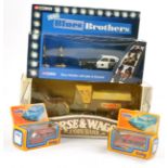 Diecast group to include Corgi Blues Brothers Set, Horse and Cart Coin Bank plus duo of Small