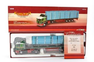 Corgi Diecast Model Truck issue comprising No. CC14805 Scania 113 Flatbed with Load in livery of