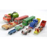 Assorted older diecast comprising Dinky, Corgi and Budgie issues as shown. Most with signs of