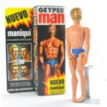 Action Man comprising Reissue Geyper Man Doll with Reissue Box. Excellent.