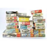 Twenty Four Plastic Model Kits, mostly aircraft, a couple of conversion kits, from various makers