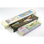 Model Aircraft Kits comprising Guillows Typhoon, West Wings Piper J3 Cub and Aerostar Balsa issue.