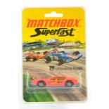 Matchbox Superfast No. 20a Lamborghini Marzal. Orange / Pink body with high arches, light amber