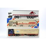 Diecast Model Truck Trio comprising CEVA Curtainside, Lion Toys Topas Tanker and Tekno Scania Fridge