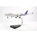 Large 1/100 Travel Agent Desk Display Model Aircraft comprising Airbus A340-343 in the livery of