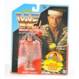 Hasbro WWF World Wrestling Federation 1990 figure comprising Superfly Jimmy Snuka. Excellent,