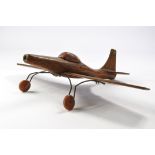Unusual Large Wooden handmade Aircraft, Eastern European origin. Generally fair to good, in need