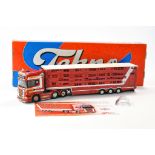 Tekno Diecast Model Truck issue comprising Scania R730 Livestock Transporter in the livery of Wilson