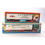 Tekno Diecast Model Truck issues comprising Scania Fridge Trailer in the livery of G&J Jack, Good