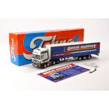 Tekno Diecast Model Truck issue comprising Scania DAF XF Curtainside Trailer in the livery of