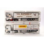 Corgi Diecast Model Truck issue comprising Martley Code 3 DAF Curtainside in the livery of DHL,