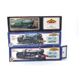 Bachman model railway locomotive issues comprising 1) BR Plain Green Late Crest. 2) Foxcote Manor BR