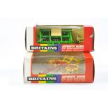 Britains 1/32 Farm issues comprising 1) No. 9548 Flexicoil Coil Packer and 2) No. 9538 Rotary