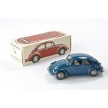 Wiking Vintage 1/40 plastic issue comprising No. 113 Promotional Volkswagen Beetle in blue.