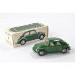 Wiking Vintage 1/40 plastic issue comprising No. 113 Promotional Volkswagen in green. Generally