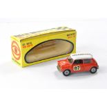 Mebetoys No. A31 Mini Cooper Rallye. Red with Monte Carlo decals. Generally good to very good,