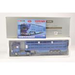 WSI 1/50 high detail model truck issue comprising Scania R Topline Livestock Transporter in the