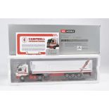 WSI 1/50 high detail model truck issue comprising Scania 3 Streamline Fridge Trailer in the livery