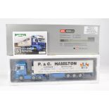 WSI 1/50 high detail model truck issue comprising Mercedes MP4 Fridge Trailer in the livery of P&C