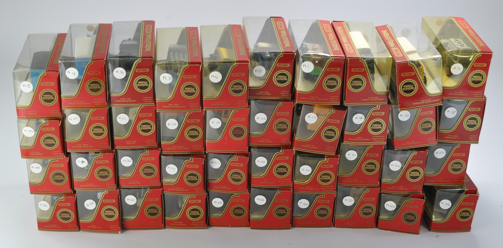 A group of 40 Matchbox Models of Yesteryear promotional diecast issues in various liveries as