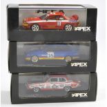 Apex Replicas 1/43 issues comprising Nissan Skyline, Ford Sierra RS500 plus Holden Torana GTR. All