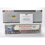 WSI 1/50 high detail model truck issue comprising Volvo FH Globetrotter Fridge Trailer in the livery