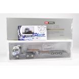 WSI 1/50 high detail model truck issue comprising Scania R Highline Low Loader in the livery of