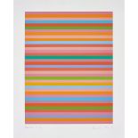 BRIDGET RILEY [b.1931]. Rose Rose, 2011. Screenprint on Fabriano paper with full margins. Signed,