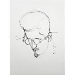 WYNDHAM LEWIS [1892-1957]. James Joyce, 1932. lithograph, edition of 200, 147/200; printed in