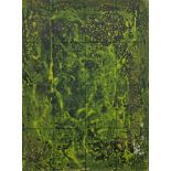 ROBERT CLATWORTHY R.A. [1928-2015]. Green Abstract, 1997. acrylic on card. signed with initials [